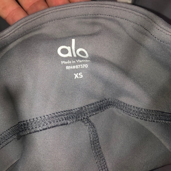 ALO Yoga Cadet Grey Moto Legging - Picture 6 of 8